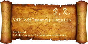 Vörösmarty Katalin névjegykártya