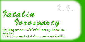 katalin vorosmarty business card